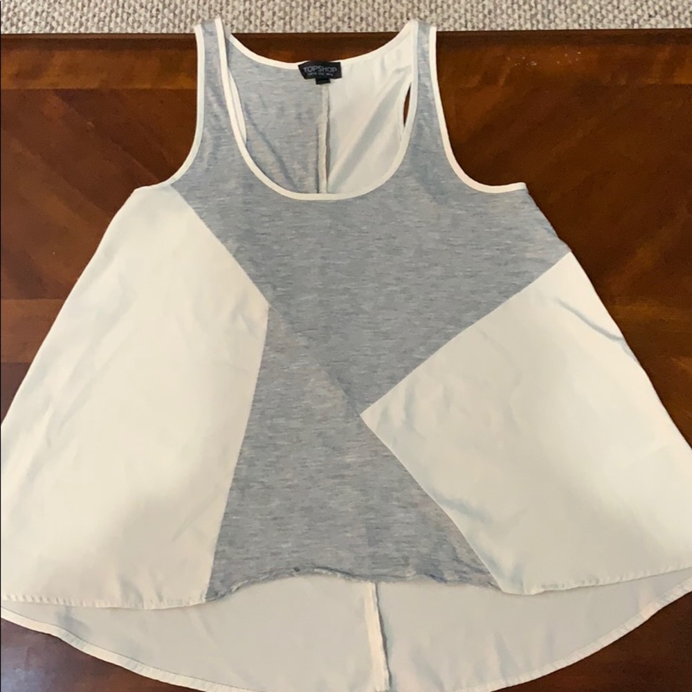 Top shop relaxed fit razor back tank.